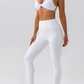 Soft Fabric Cross Back Bra + High Waist Pant Set