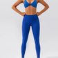 Soft Fabric Cross Back Bra + High Waist Pant Set