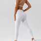 Soft Fabric Cross Back Bra + High Waist Pant Set