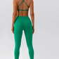 Soft Fabric Cross Back Bra + High Waist Pant Set