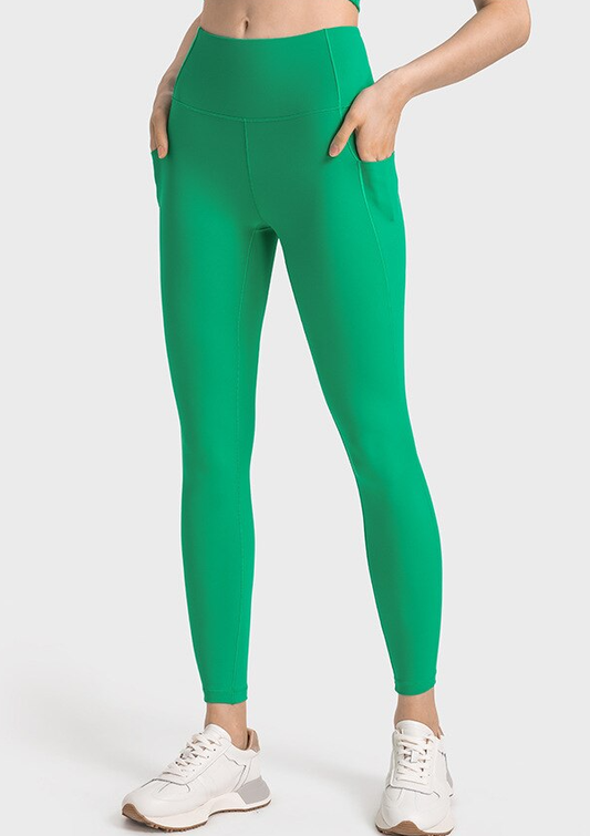 High Waist Stretchy Shape Pant with Pocket