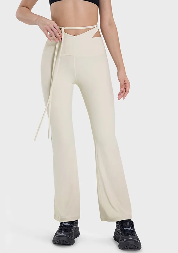 Soft Fabric Cross High Waist Pant