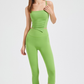 Fix Cup Crop Top + High Waist Calf Pant Suit