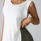 Loose Irregular Split Hem Tank