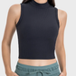 High Neck Rib Cooling Fabric Tank