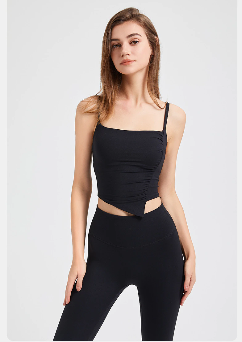 Fix Cup Crop Top + High Waist Calf Pant Suit