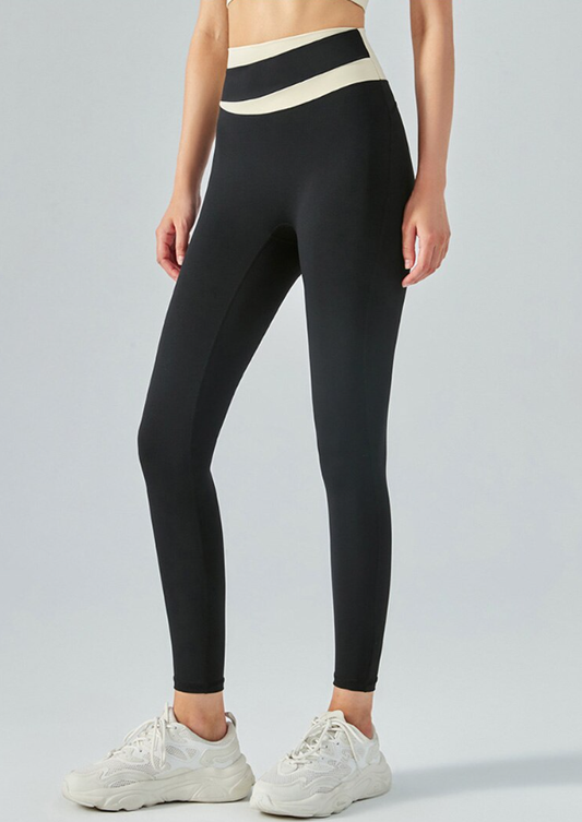 Contrast High Waist Push-Up Pant