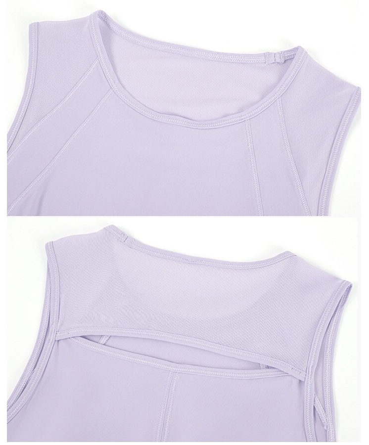 Yarn Stitching Back Hollow Top Tank