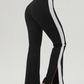 Side Stripe slit high waist flared pant