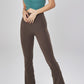 Soft Fabric High Waist Split Flared Pant