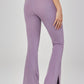 Soft Fabric High Waist Split Flared Pant