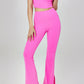 Soft Fabric High Waist Split Flared Pant