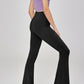 Soft Fabric High Waist Split Flared Pant