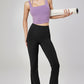 Soft Fabric High Waist Split Flared Pant