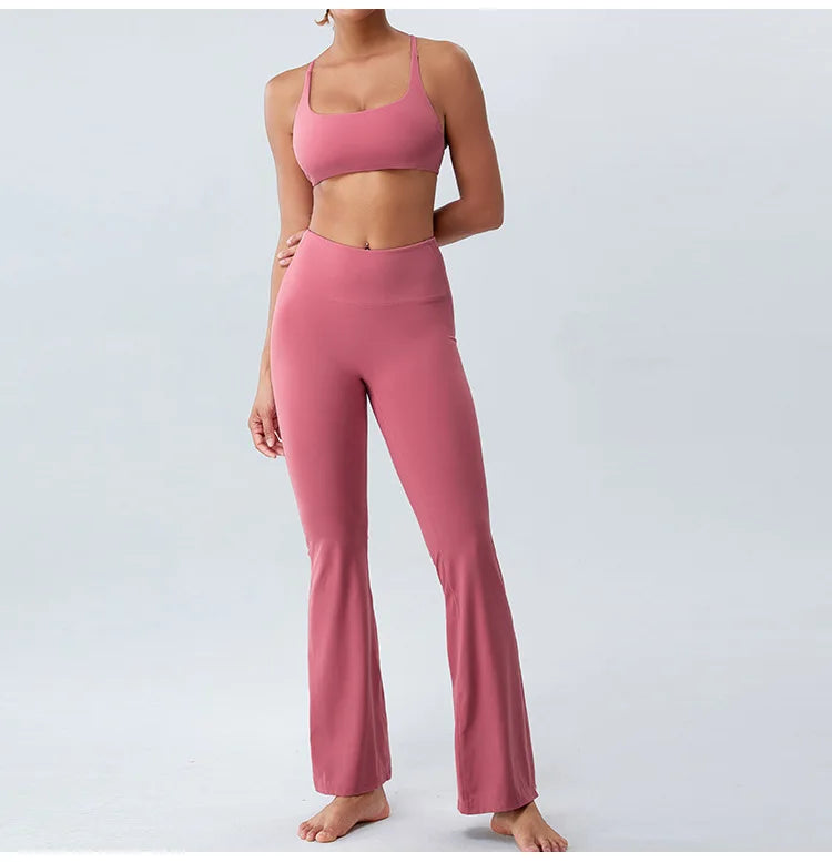 Butterfly Shaped High Waist Flare Pant