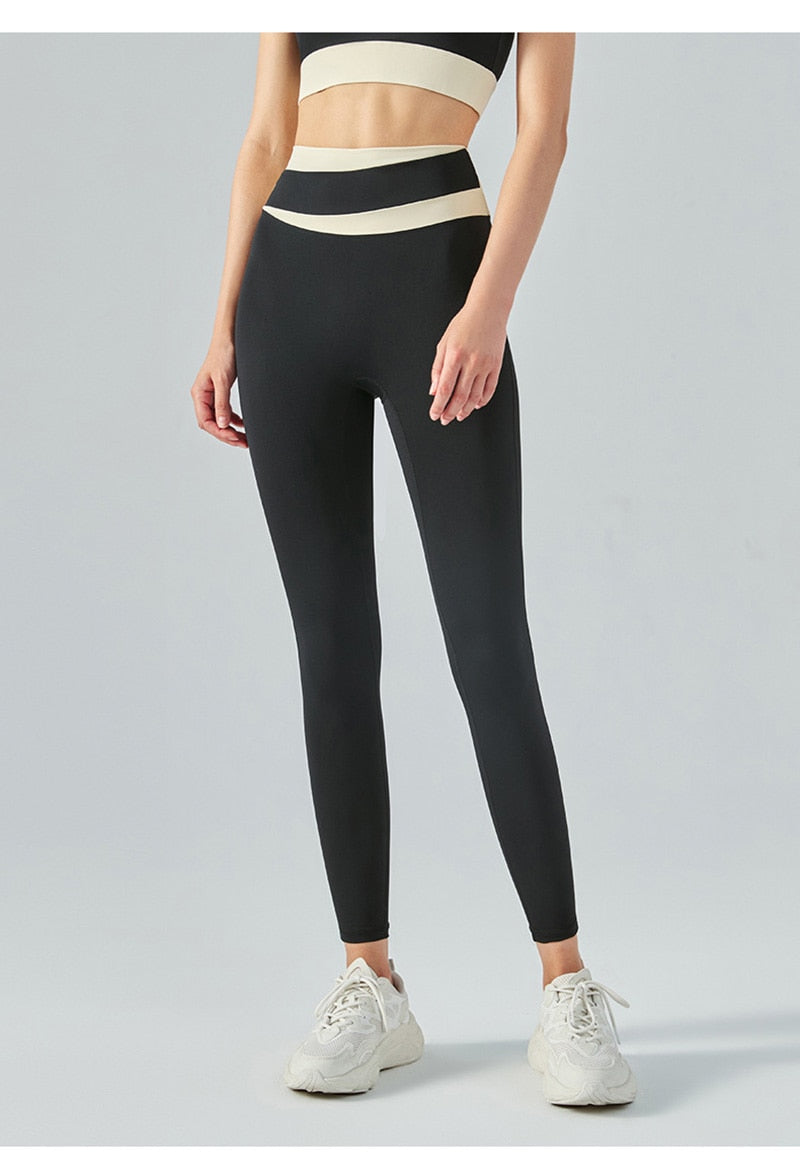 Contrast High Waist Push-Up Pant