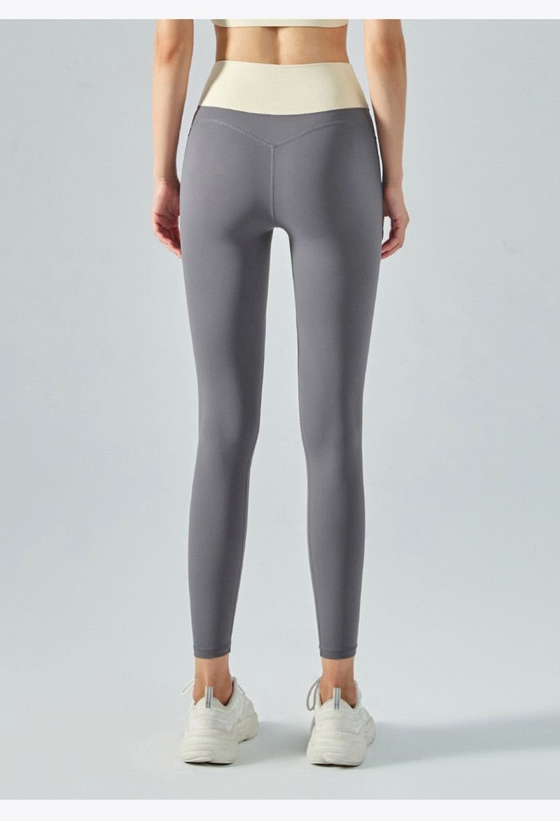 Contrast High Waist Push-Up Pant