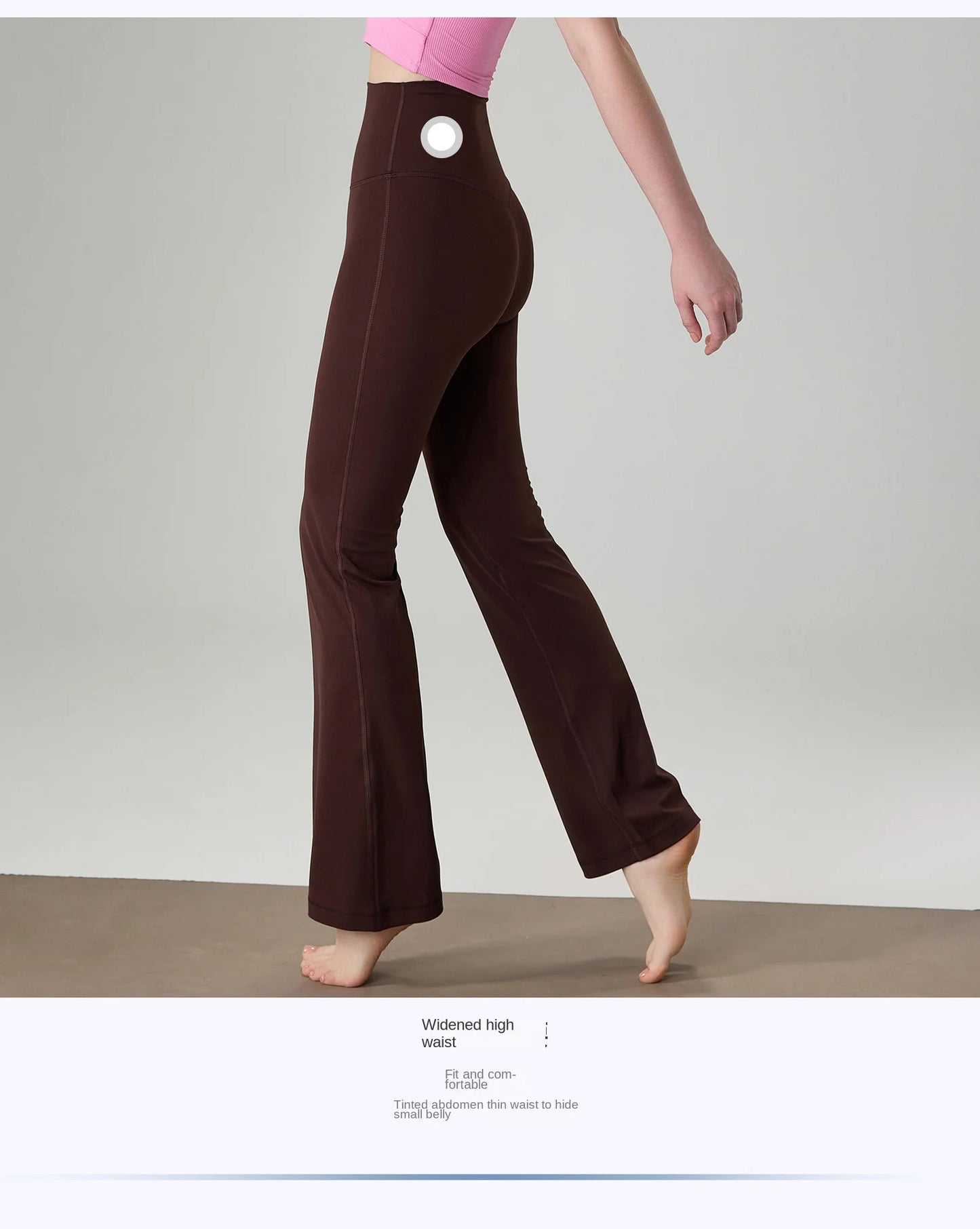 High Waist Wide Leg No T-Line Pant