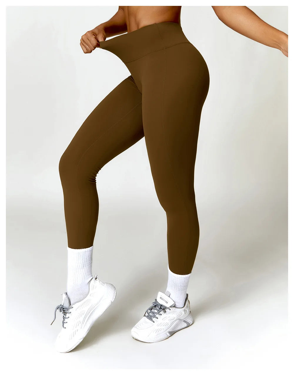 High Belt Hip Lifting Booty Pant