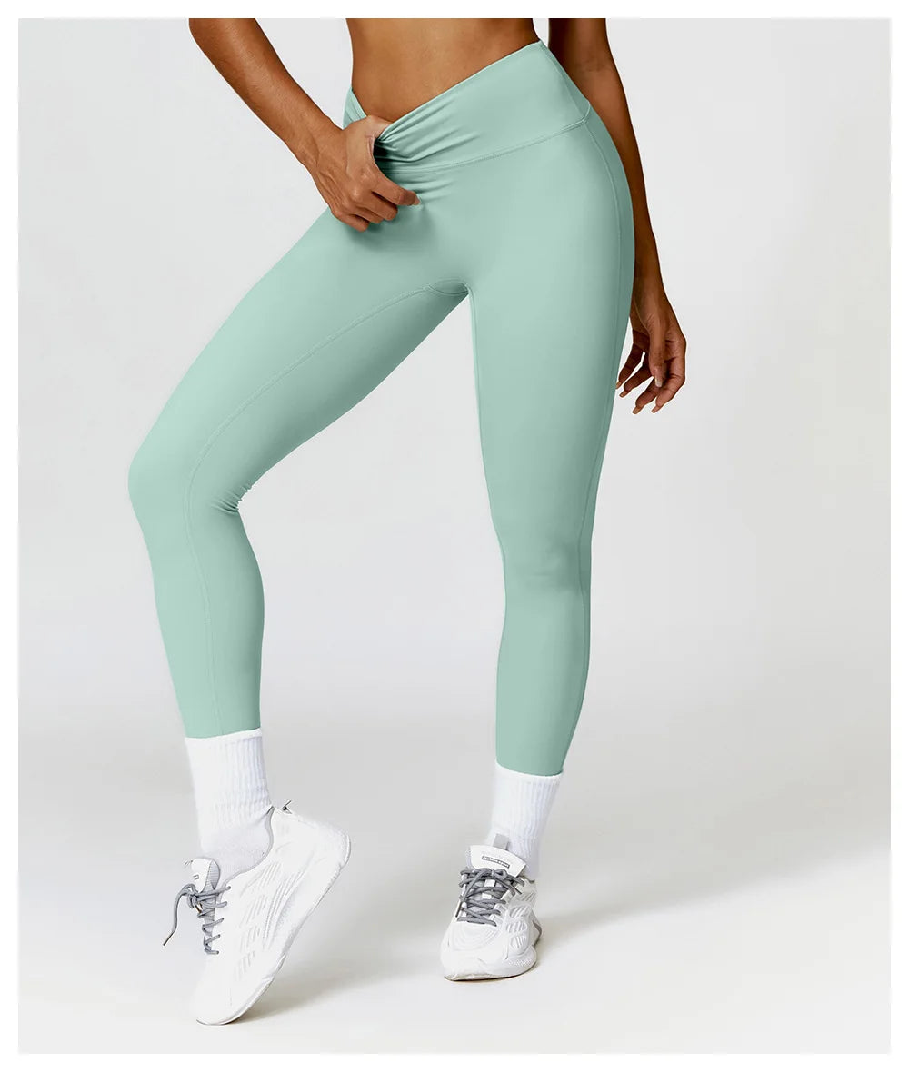 High Belt Hip Lifting Booty Pant