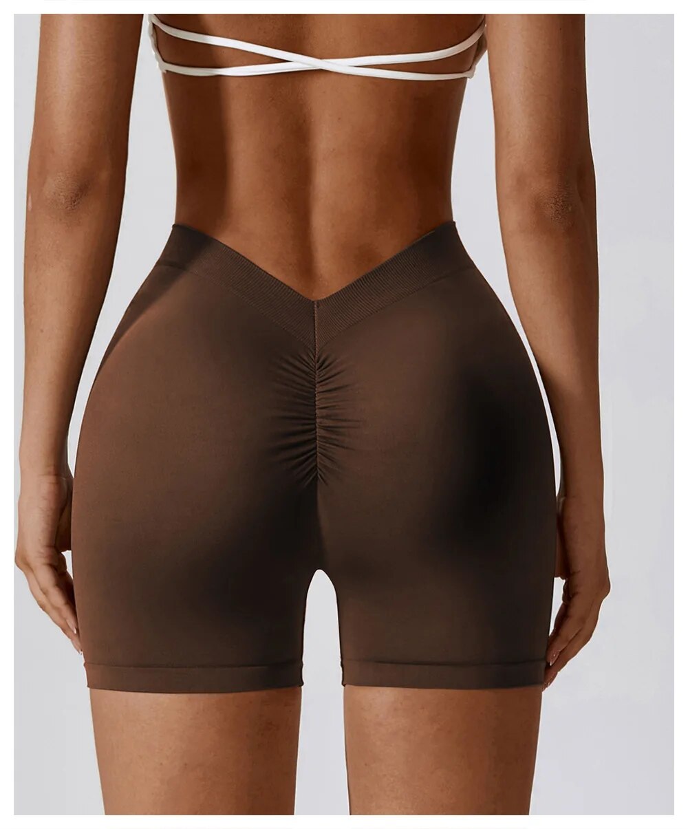 Seamless High Waist Heart Shape Booty Short