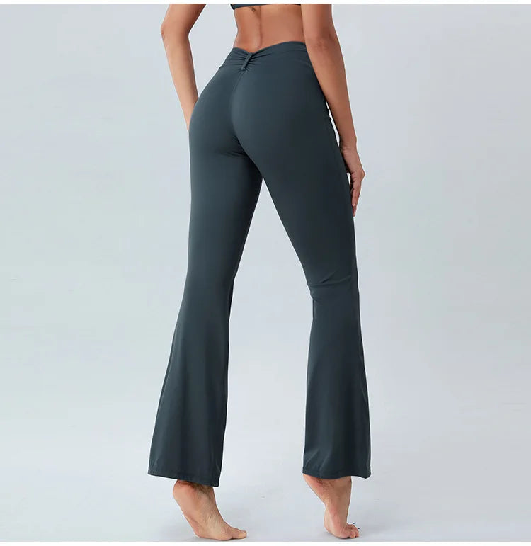 Butterfly Shaped High Waist Flare Pant