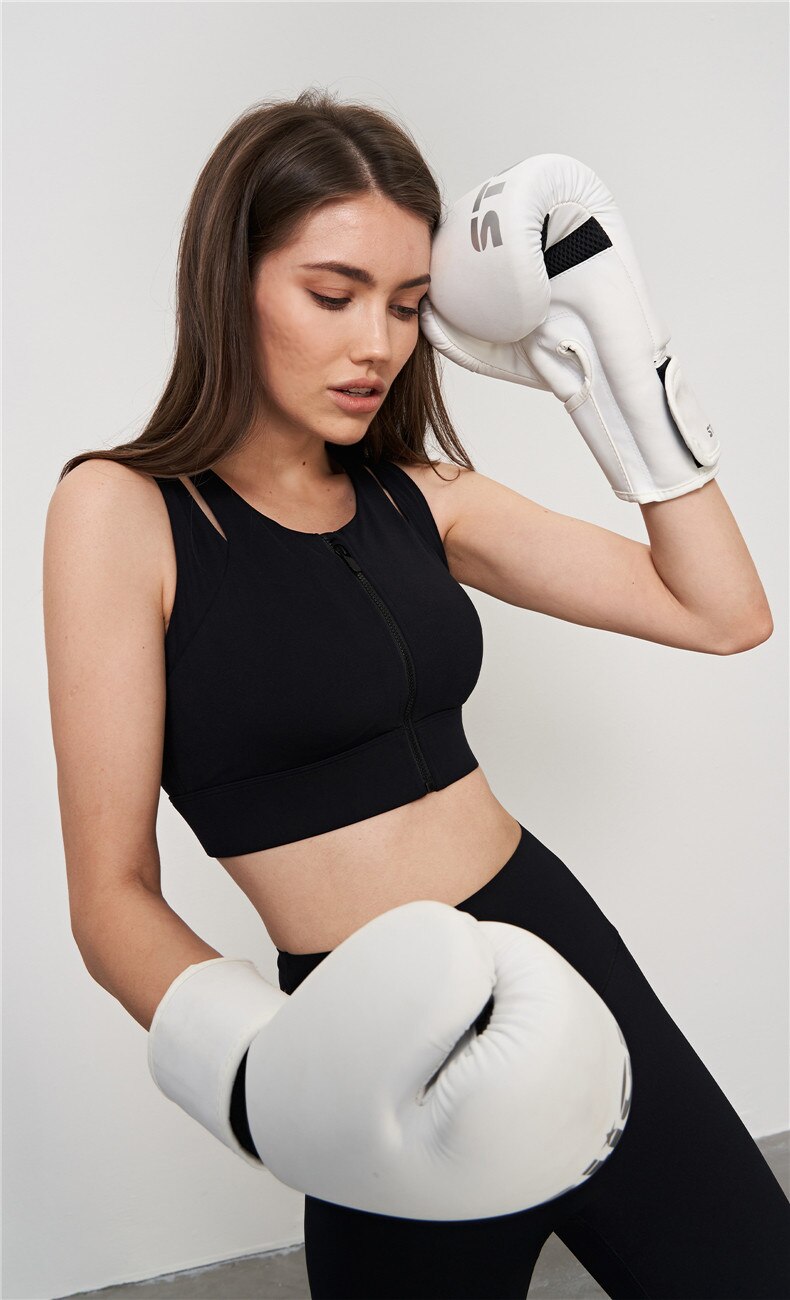 Front Zipper Anti Friction Bra