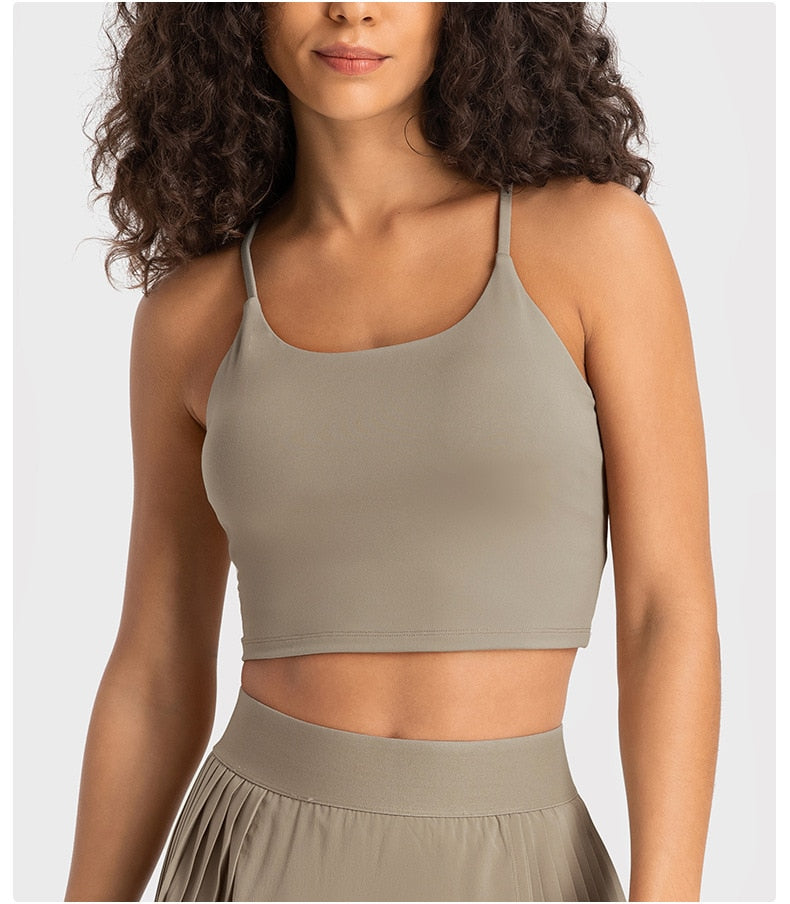 Beautiful Thin Strappy Crop Top