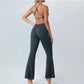 Butterfly Shaped High Waist Flare Pant