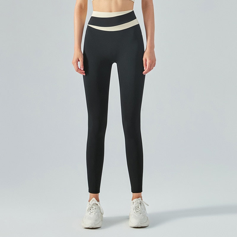 Contrast High Waist Push-Up Pant