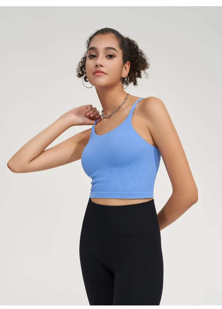 Seamless Stretchy Adjustable Straps Vest