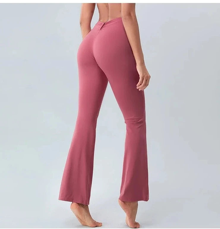 Butterfly Shaped High Waist Flare Pant