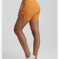 Side Drawstring Adjustable High Waist Short