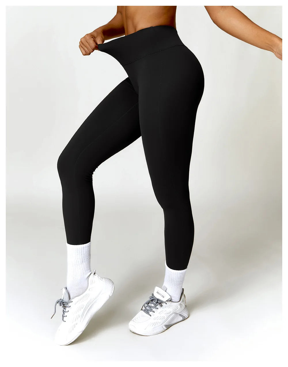 High Belt Hip Lifting Booty Pant