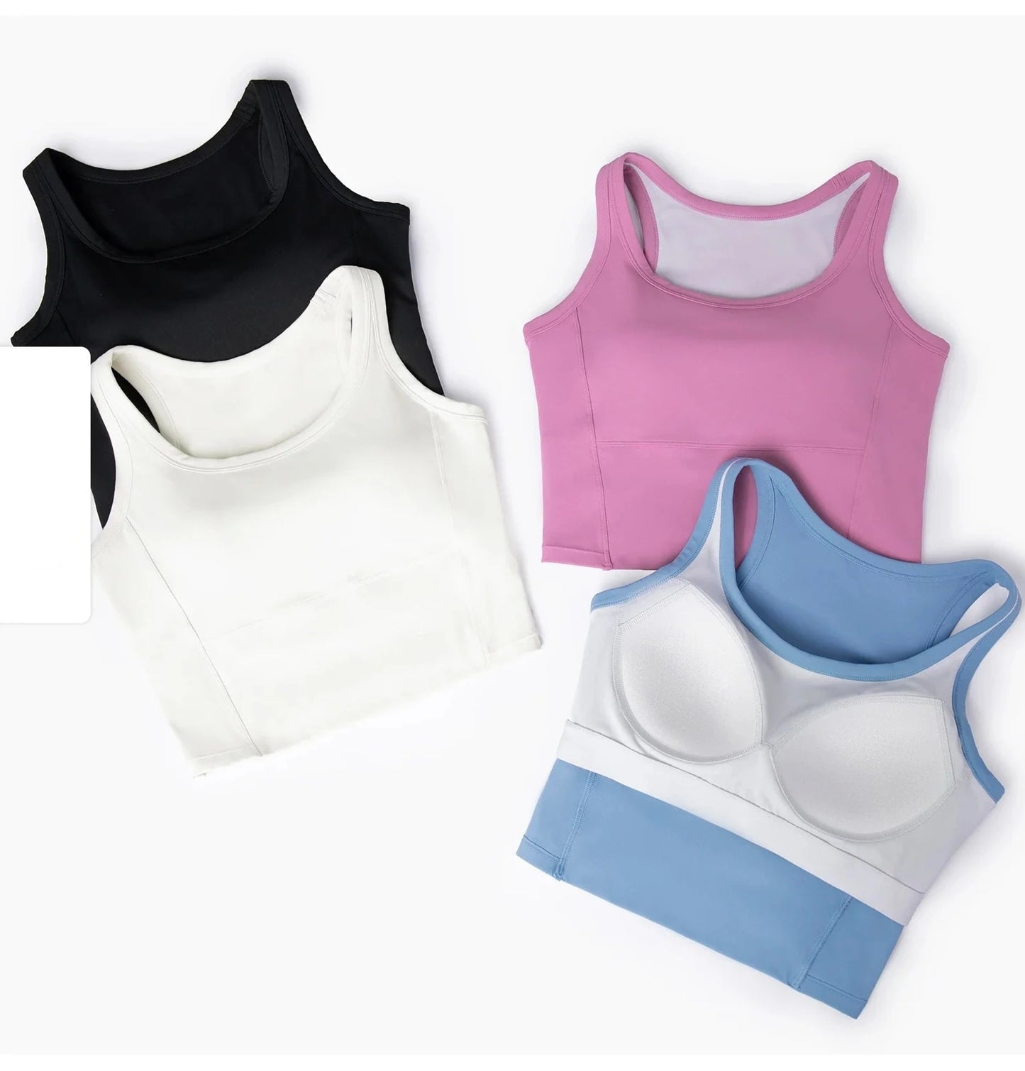 Soft Fabric Built-in Cup Cushion Vest