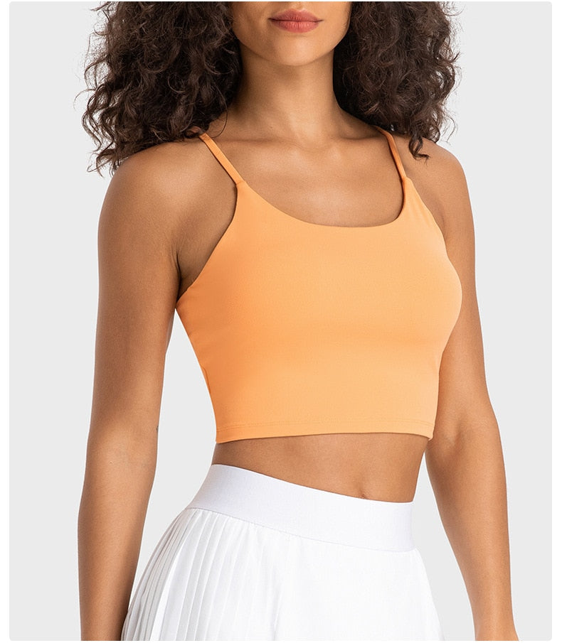 Beautiful Thin Strappy Crop Top