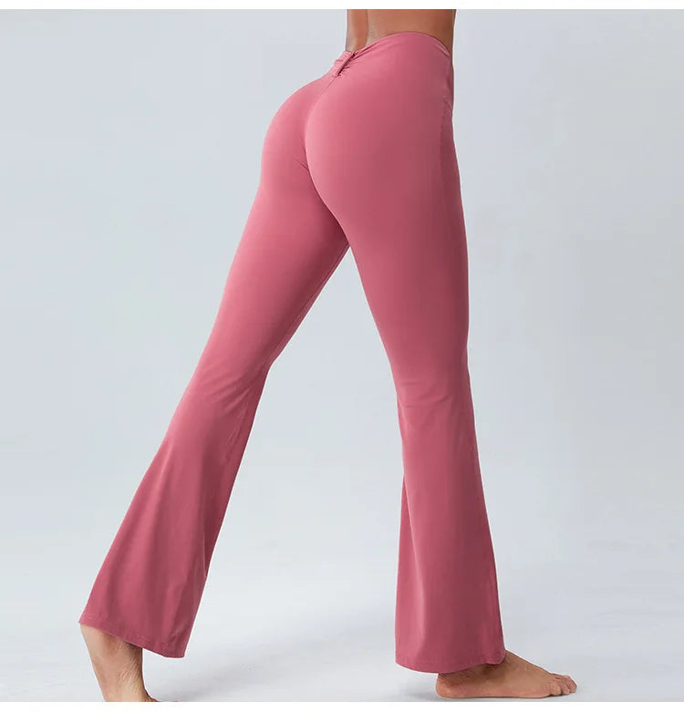 Butterfly Shaped High Waist Flare Pant