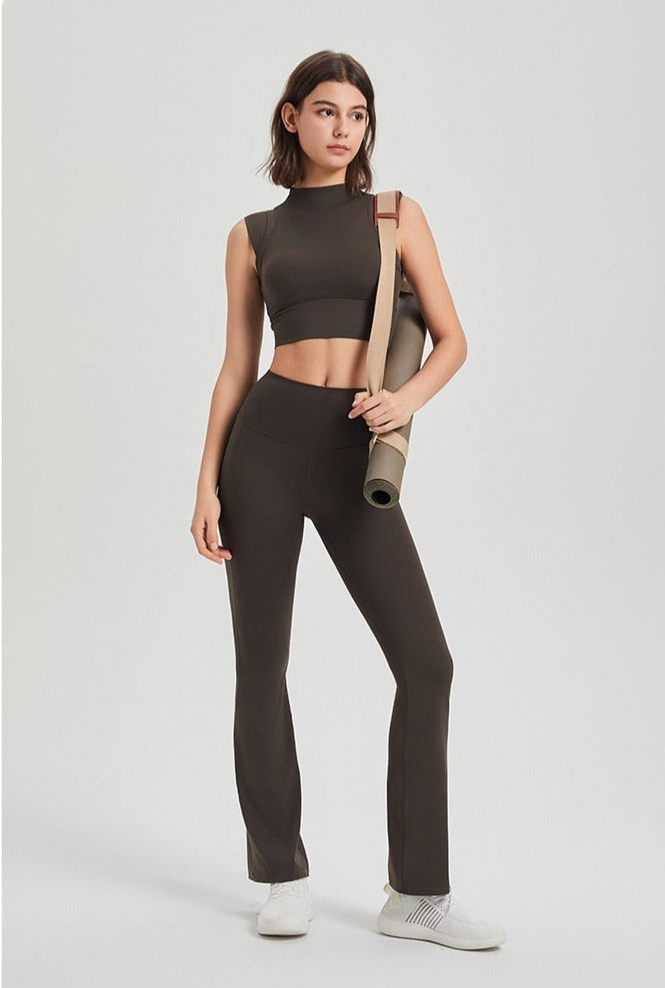 Soft Fabric High Waist Booty Flare Pant