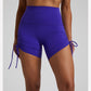 Side Drawstring Adjustable High Waist Short