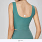 Thin Soft Rib Fabric Fixed Cup Vest