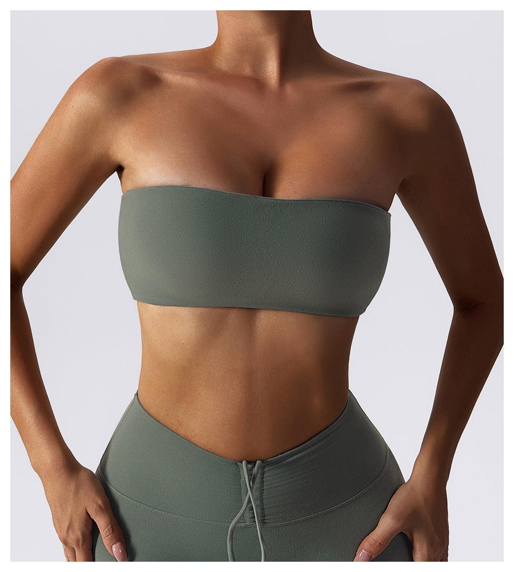 Beautiful Strapless Wrap Chest Bra