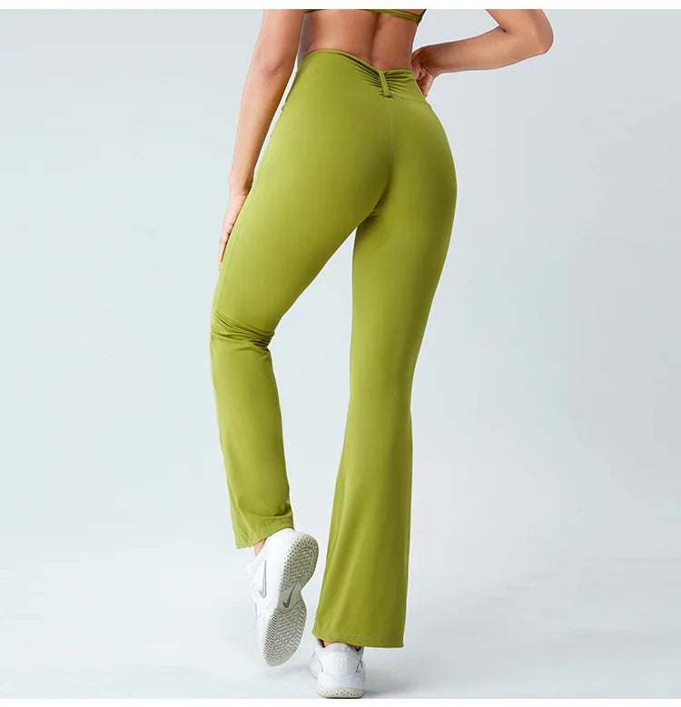 Butterfly Shaped High Waist Flare Pant