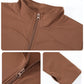 Neck Slim Warm Long Sleeve Zipper Jacket