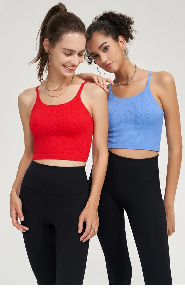 Seamless Stretchy Adjustable Straps Vest