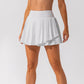 Fake 2-Pieces Tennis Skirt With Pocket