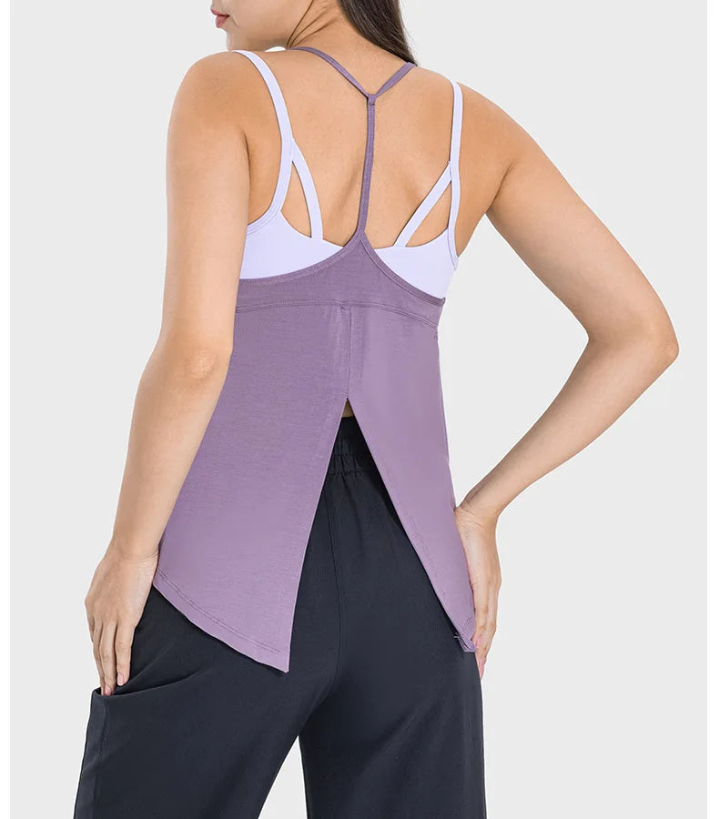 Soft Lightweight Butterfly Back Swing Loose Tank