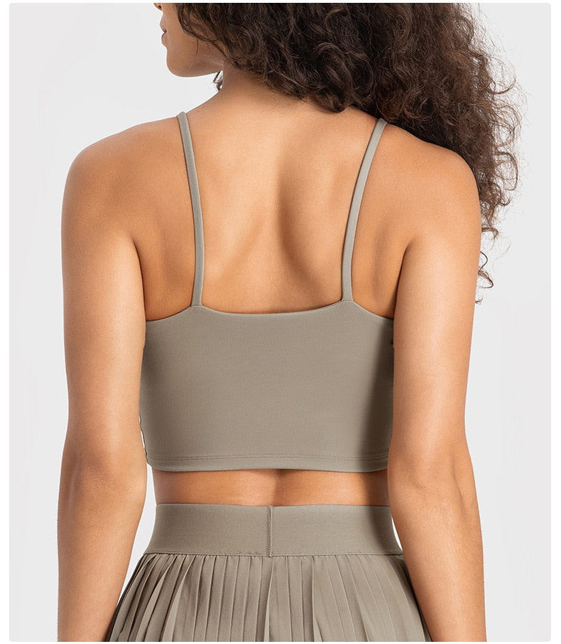 Beautiful Thin Strappy Crop Top