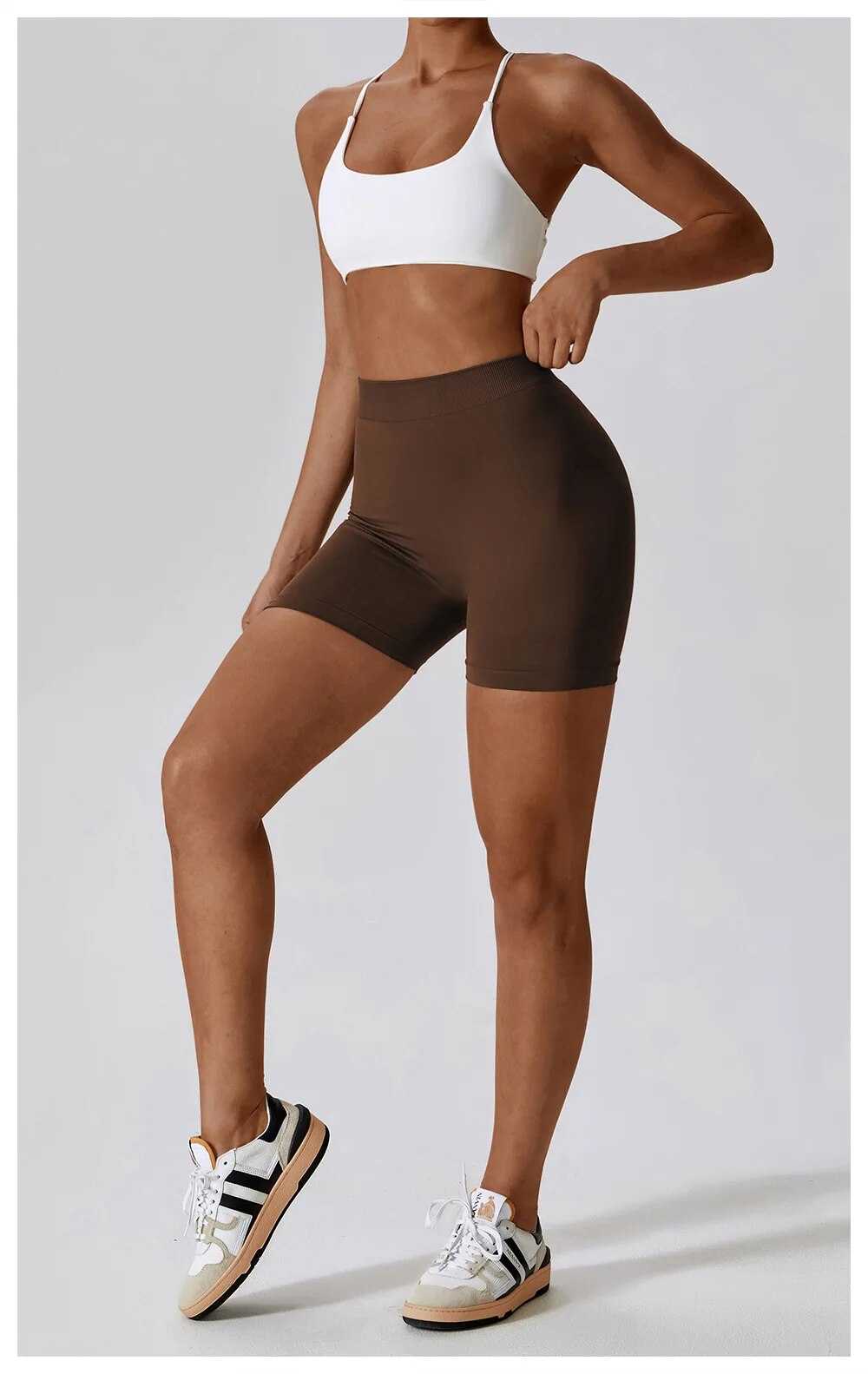 Seamless High Waist Heart Shape Booty Short