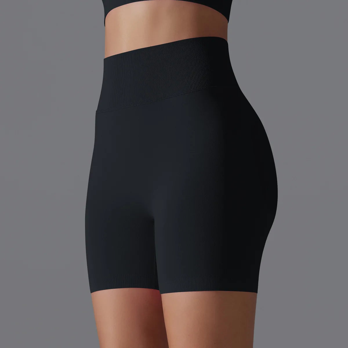 Seamless High Waist Booty Three-point Short