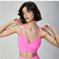 Soft Fabric Double Sling Deep V-Neck Bra